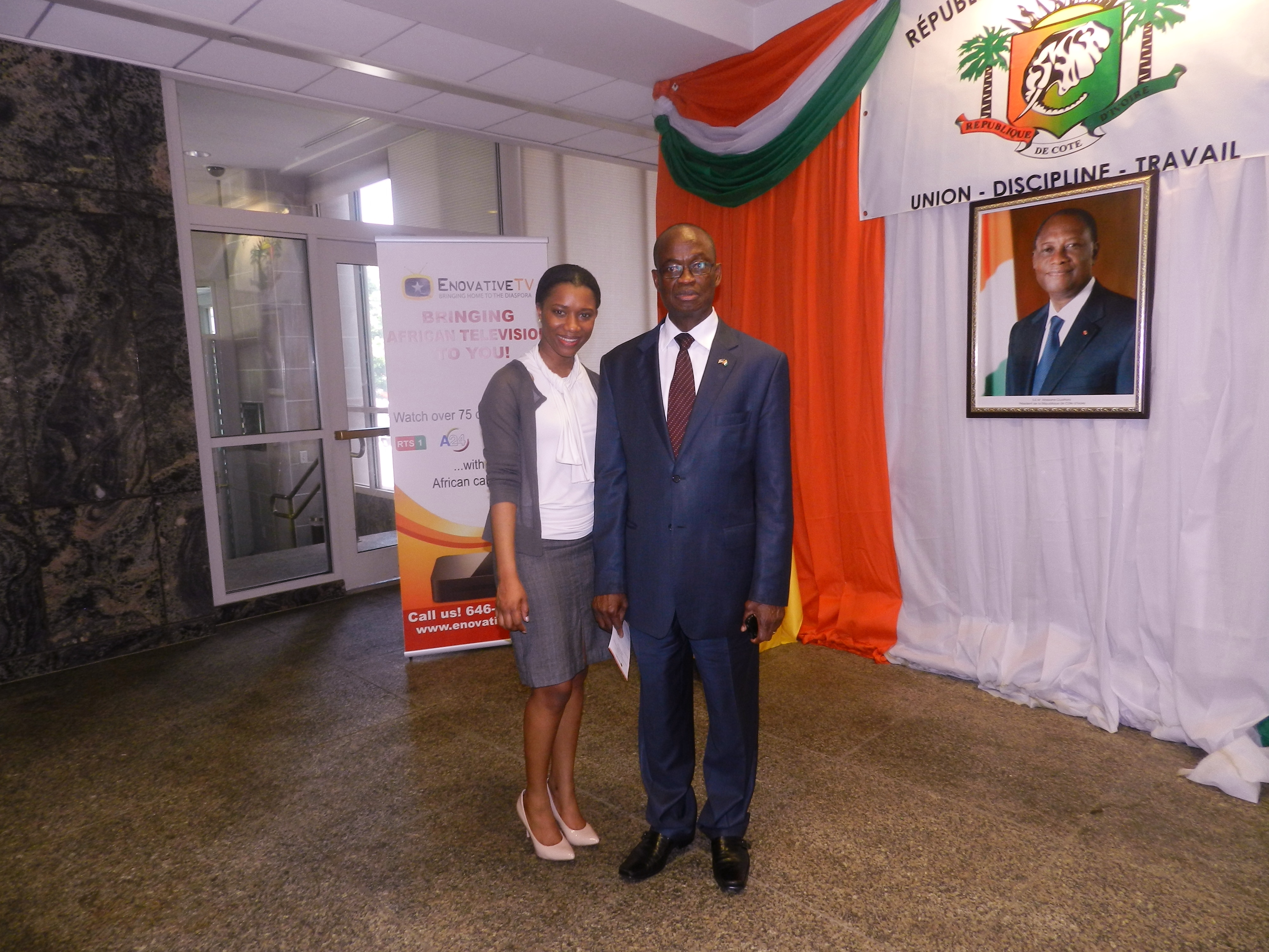  La chaîne Enovative TV noue un partenariat avec l'ambassade de Côte d'Ivoire aux USA