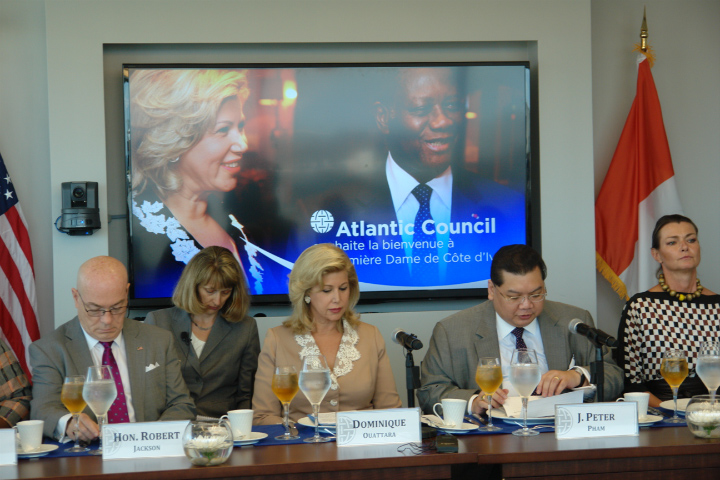 Lutte contre le travail des enfants: Dominique Ouattara à Atlantic Council à Washington