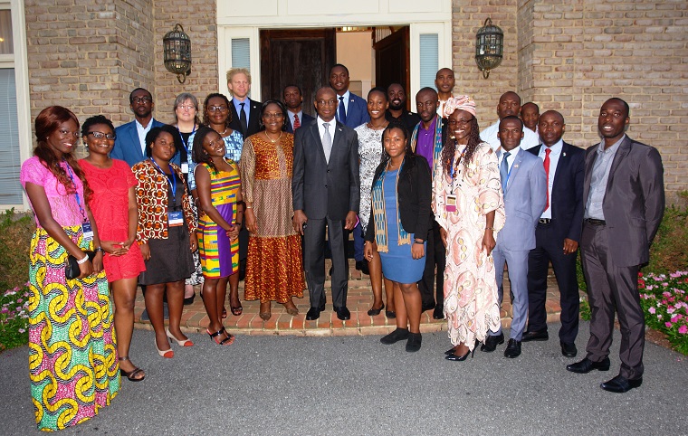 Washington DC : L’ambassadeur Daouda Diabaté reçoit et félicite les jeunes leaders ivoiriens  du Mandela Washington Fellowship Young African (Yali).