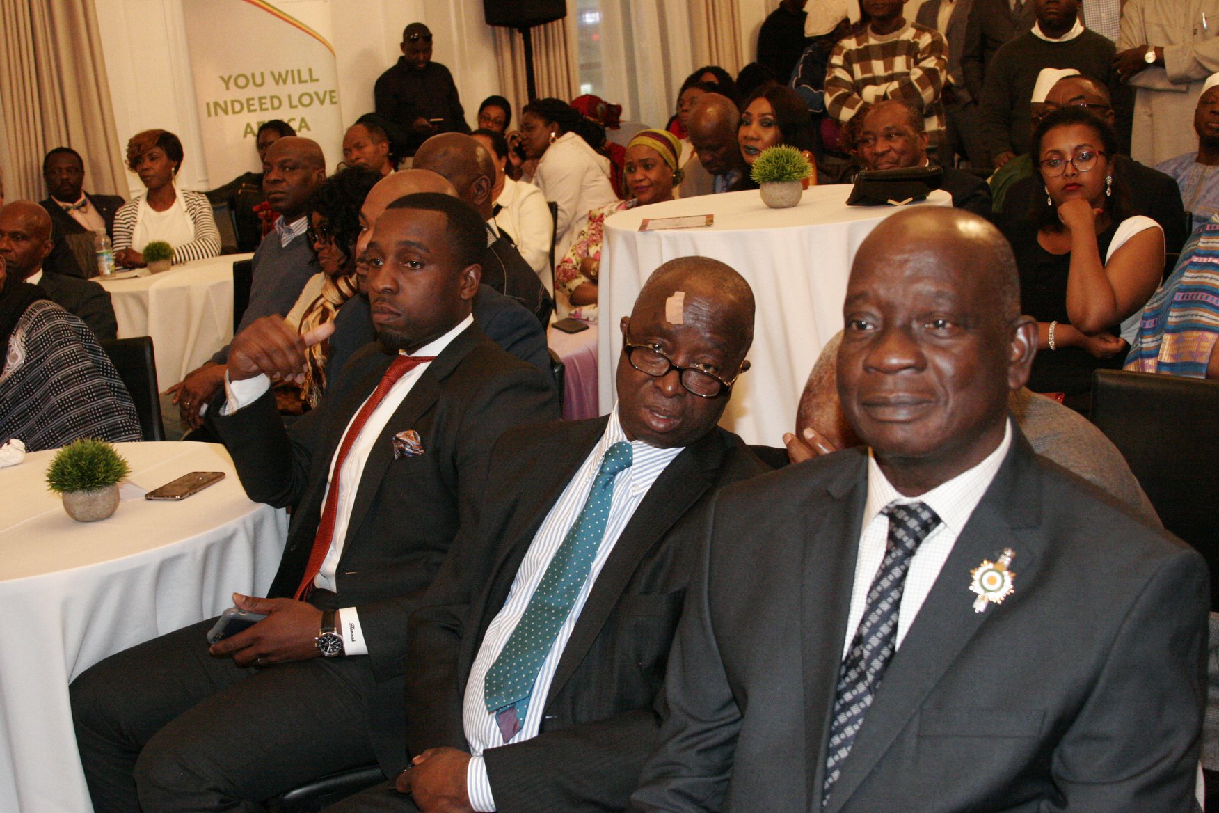 Abidjan to Newark  inaugural flight celebration: The picture speaks for itself .......a thousand words! 