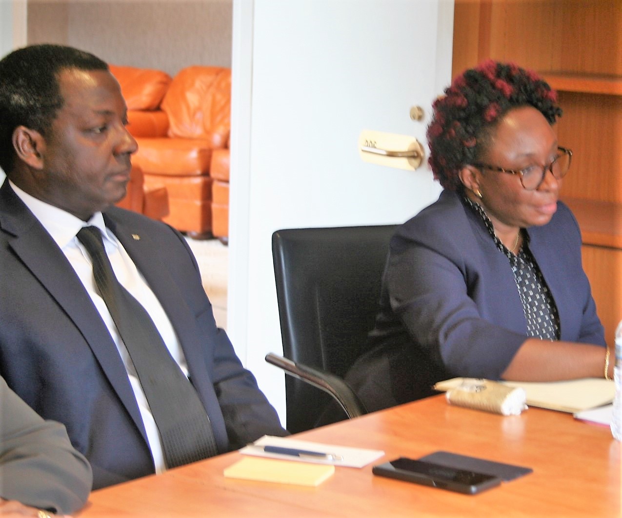L'Ambassadeur Haidara  a échangé avec les Consuls honoraires de la Côte d'Ivoire de  la juridiction des Usa et d'Haiti 